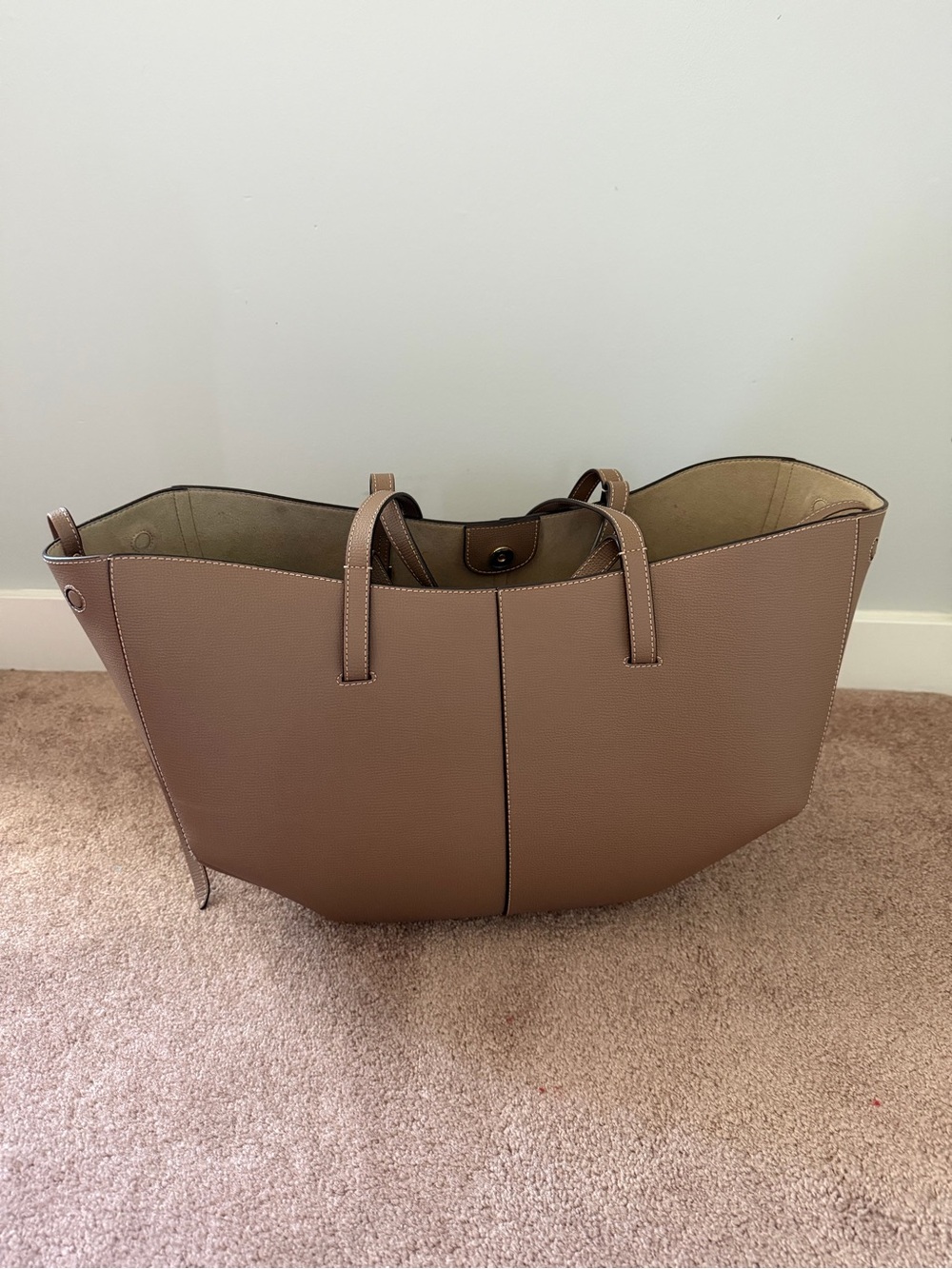 Polene Cyme tote in taupe